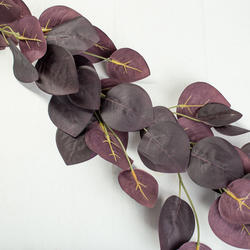 Purple Artificial Sweetheart Leaf Garland