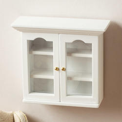 Dollhouse Miniature White Cabinet