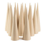 Bulk Case of Paper Mache Doll Cones