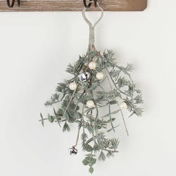 Artificial Frosted Pine and Eucalyptus Hanger