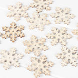 Small Wood Snowflake Cutouts