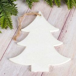 Plaster Christmas Tree Ornament