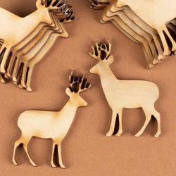 Unfinished Wood Deer Buck Cutouts