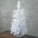 Retro Silver Tinsel Christmas Tree