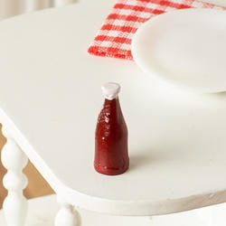 Dollhouse Miniature Ketchup Bottle