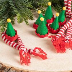 Miniature Elf Striped Scarf and Hat Sets