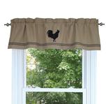 Farmhouse Rooster Oat Valance