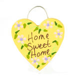 Dollhouse Miniature Yellow Home Sweet Home Sign