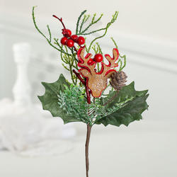 Artificial Berry Pinecone and Deer Pick