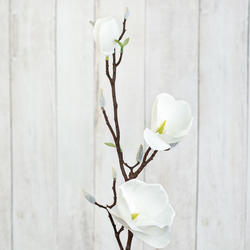 White Real Touch Magnolia Branch