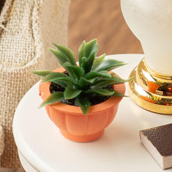 Dollhouse Miniature Plant in Terra Cotta Pot