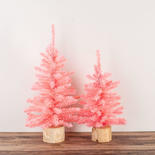 Pink Pine Delight: Artificial Canadian Pine Christmas Trees
