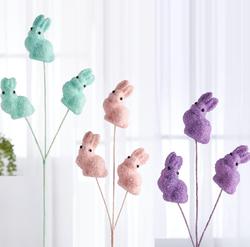 Purple, Pink and Blue Glitter Easter Bunny Floral Sprays