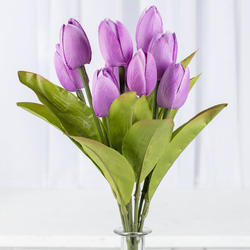 Artificial Lavender Tulip Bush