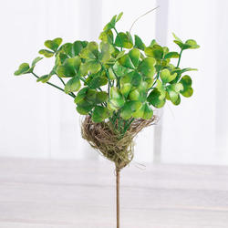 Artificial Shamrock Clover Stem with Roots
