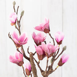 Real Touch Dusty Rose Magnolia Branch