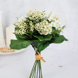 Faux Waxflower, Heather and Queen Anne's Lace Bundle