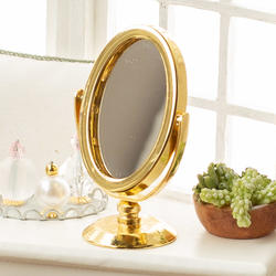 Miniature Tabletop Vanity Mirror in Gold