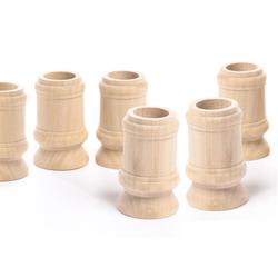Unfinished Wood Classic Candle Cups