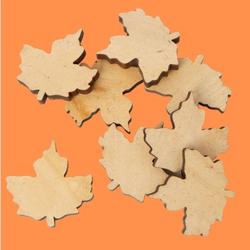 Unfinished Wood Maple Leaf Cutouts