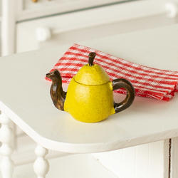 Dollhouse Miniature Pear Teapot