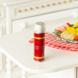 Miniature Red Thermos Bottle