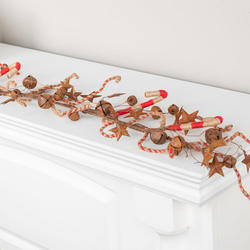 Rustic Candy Cane Holiday Garland