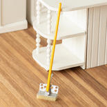 Dollhouse Miniature Squeegee Mop with Wood Handle