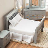 Dollhouse Miniature Gray Slat Bedroom Set
