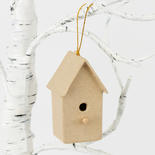 Paper Mache Birdhouse Ornament