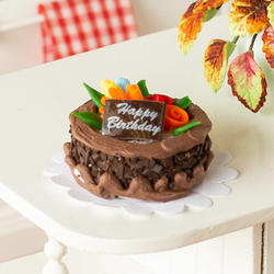 Miniature Chocolate Birthday Cake