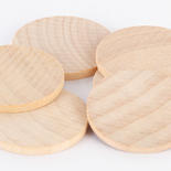Unfinished Wood Round Discs