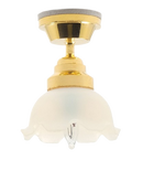 Dollhouse Miniature Tulip 12V Ceiling Lamp