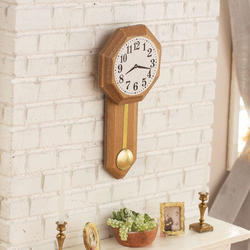 Dollhouse Miniature Regulator Wall Clock