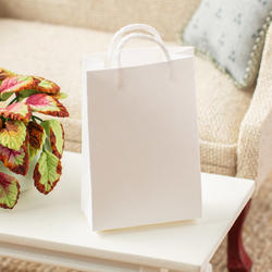 Dollhouse Miniature White Shopping Bag