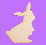 Unfinished Wood Standing Bunny Cutout