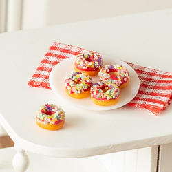 Dollhouse Miniature Christmas Donuts