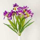 Artificial Two-Tone Purple Iris Bush
