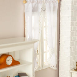 Dollhouse Miniature Curtains
