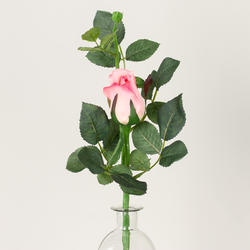 Real Touch Dark Pink Princess Mary Rose Bud Stem