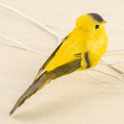Cotton Feathered Artificial Goldfinch