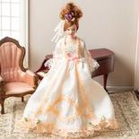 Miniature Victorian Lady Dollhouse Doll