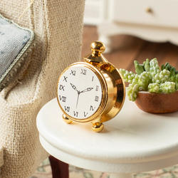 Mini Brass Alarm Clock