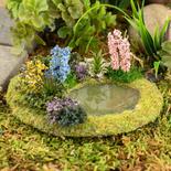 Miniature Victorian Floral Garden Pond