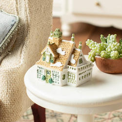 Dollhouse Miniature Winter Cottage Nicknack
