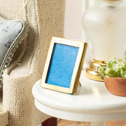 Dollhouse Miniature Brass Picture Frame