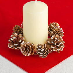 Natural Pinecone Candle Ring