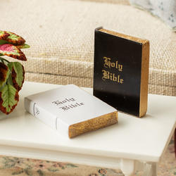 Dollhouse Miniature Set of Bibles