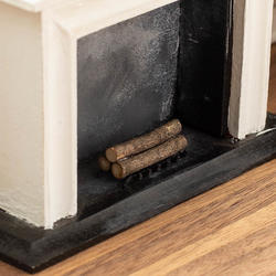 Dollhouse Miniature Fireplace Grate with Wood