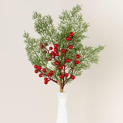 Cedar Spray With Red Berries